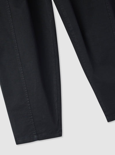 Pantaloni lunghi balloon a tinta unita con cintura