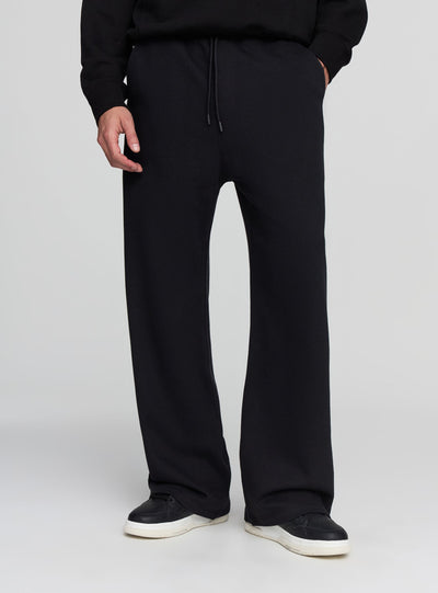 Pantaloni tuta wide leg con coulisse