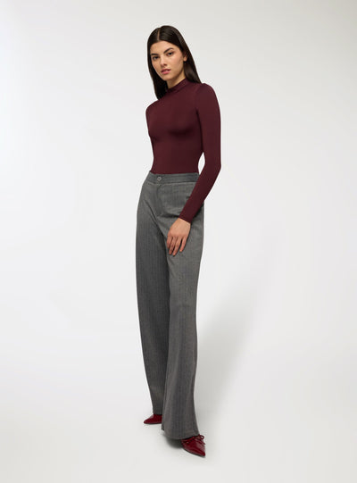 Pantalone širokih nogavica sa prugama
