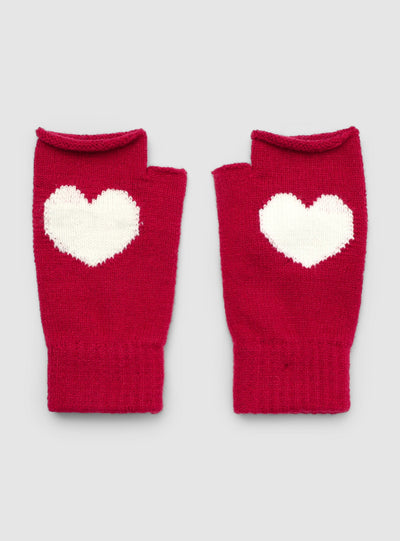 Patterned fingerless gloves