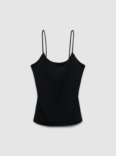 Top elasticizzato con spalline sottili