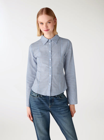 Camicia slim fit a quadri
