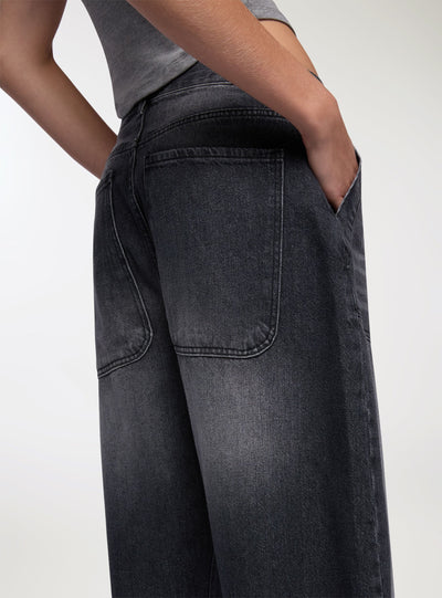 Jeans worker con tasche applicate