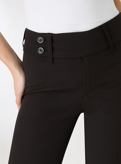 Pantaloni a zampa a vita alta