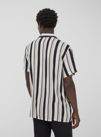 Camicia a righe in viscosa