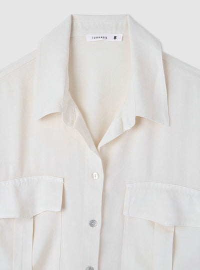 Camicia a maniche corte con tasche