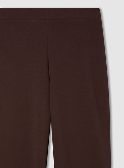 Plain-coloured flared trousers