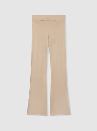 Leggings lunghi a zampa a vita alta