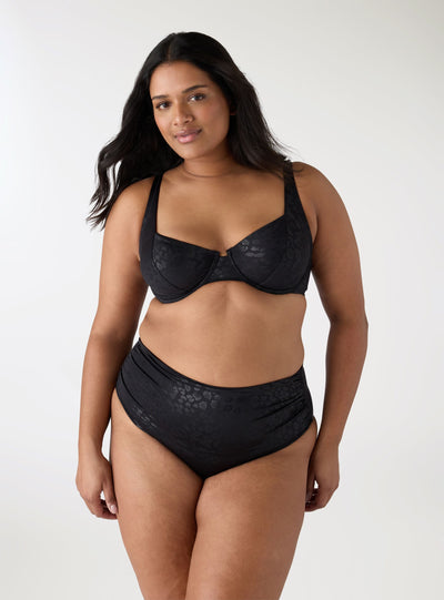 Reggiseno bikini balconcino con ferretto fantasia