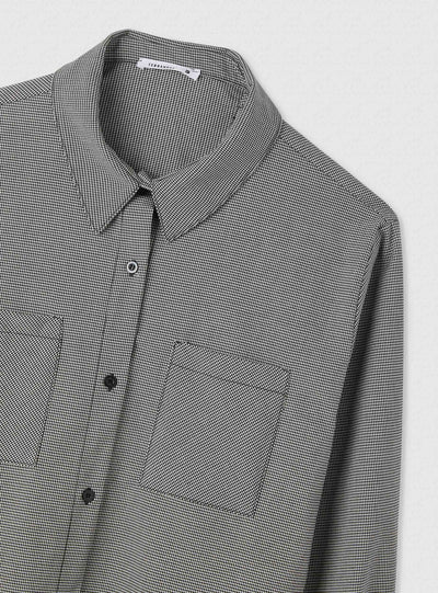 Camicia over a quadri con tasche