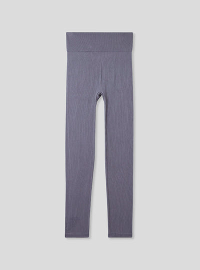 Leggings seamless a vita alta a costine