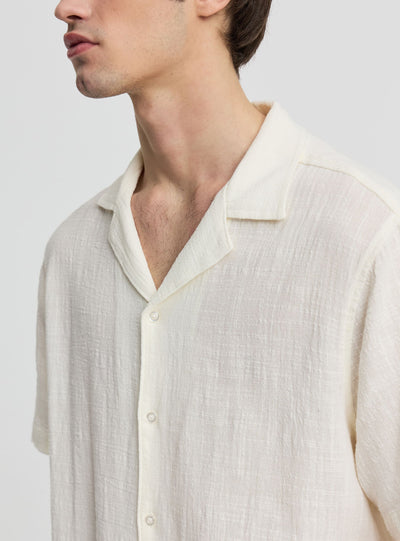 Camicia bowling a tinta unita