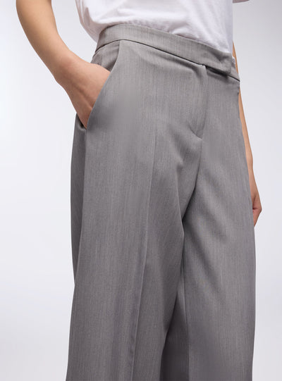 Pantaloni wide leg crop