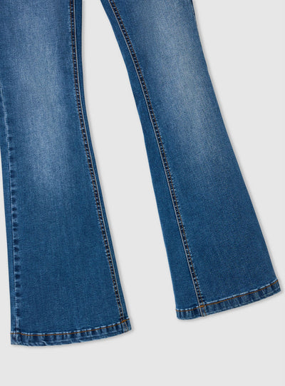 Jeans a zampa vita bassa
