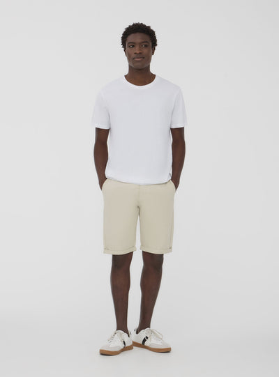 Plain dyed chino bermuda shorts