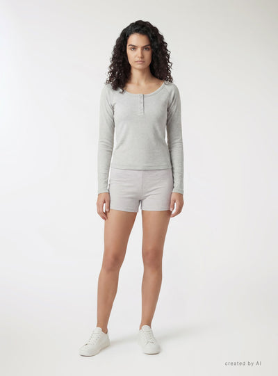 Einfarbige kurze Leggings