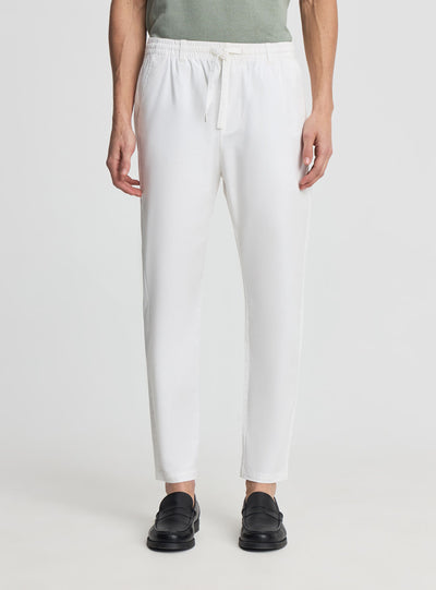 Pantaloni lunghi tinta unita con coulisse