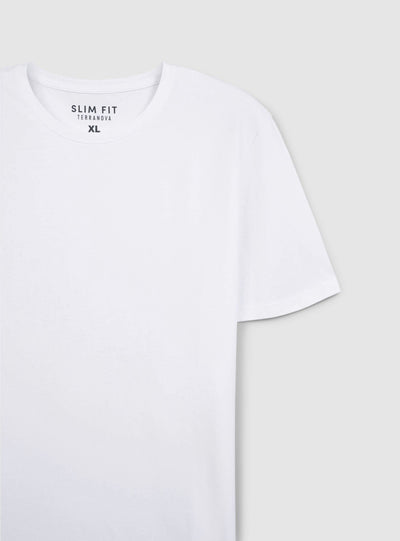 T-shirt slim fit a tinta unita